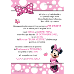 Invitatie digitala botez fetite - Minnie Mouse - IB-02