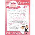 Invitatie digitala nunta si botez fete - INB-01