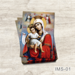 Marturii Iconite Magnetice - 7x5 cm - Maica Domnului cu pruncul Iisus Hristos - IMS-01