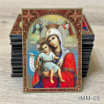 Marturii Iconite Magnetice - 9x6 cm - Maica Domnului cu pruncul Iisus Hristos - IMM-05