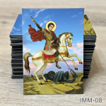 Marturii Iconite Magnetice - 9x6 cm - Sfântul Mare Mucenic Gheorghe - IMM-08