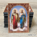 Marturii Iconite Magnetice - 9x6 cm - Sfânții Arhangheli Mihail și Gavriil - IMM-12