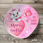 Etichete autocolante rotunde - Pisicuta Marie - ARB-15