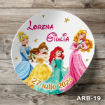 Etichete autocolante rotunde - Printese Disney - ARB-19