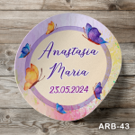 Etichete autocolante rotunde - Fluturi - ARB-43