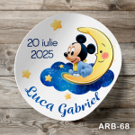 Etichete autocolante rotunde - Mickey Mouse - ARB-68