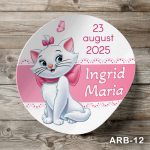 Etichete autocolante rotunde - Pisicuta Marie - ARB-12