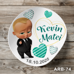 Etichete autocolante rotunde - Baby Boss - ARB-74