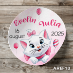Etichete autocolante rotunde - Pisicuta Marie - ARB-10