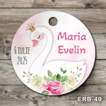 Etichete marturii botez rotunde - Lebada - ERB-49