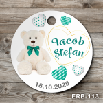 Etichete marturii botez rotunde - Ursulet - ERB-113