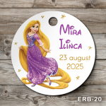 Etichete marturii botez rotunde - Rapunzel - ERB-20