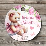 Etichete marturii botez rotunde - Ursulet - ERB-55