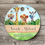 Etichete marturii botez rotunde - Safari - ERB-109