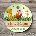 Etichete marturii botez rotunde - Simba - The Lion King - ERB-85