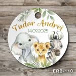 Etichete marturii botez rotunde - Safari - ERB-110