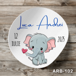 Etichete autocolante rotunde - Elefant - ARB-102