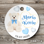 Etichete marturii botez rotunde - Ursulet - ERB-114