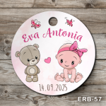 Etichete marturii botez rotunde - Ursulet - ERB-57