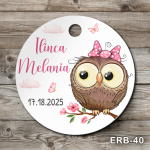 Etichete marturii botez rotunde - Bufnita - ERB-40