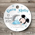 Etichete marturii botez rotunde - Mickey Mouse - ERB-67