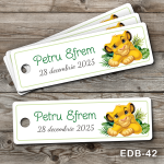 Etichete personalizate botez dreptunghiulare - Simba - The Lion King - EDB-42