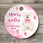 Etichete marturii botez rotunde - Ursulet - ERB-53