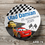 Etichete autocolante rotunde - Cars - ARB-78