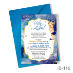 Invitatii botez baieti cu plic colorat - Micul Print - IB-116