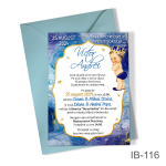 Invitatii botez baieti cu plic colorat - Micul Print - IB-116 - imagine 3