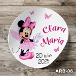 Etichete autocolante rotunde - Minnie Mouse - ARB-06